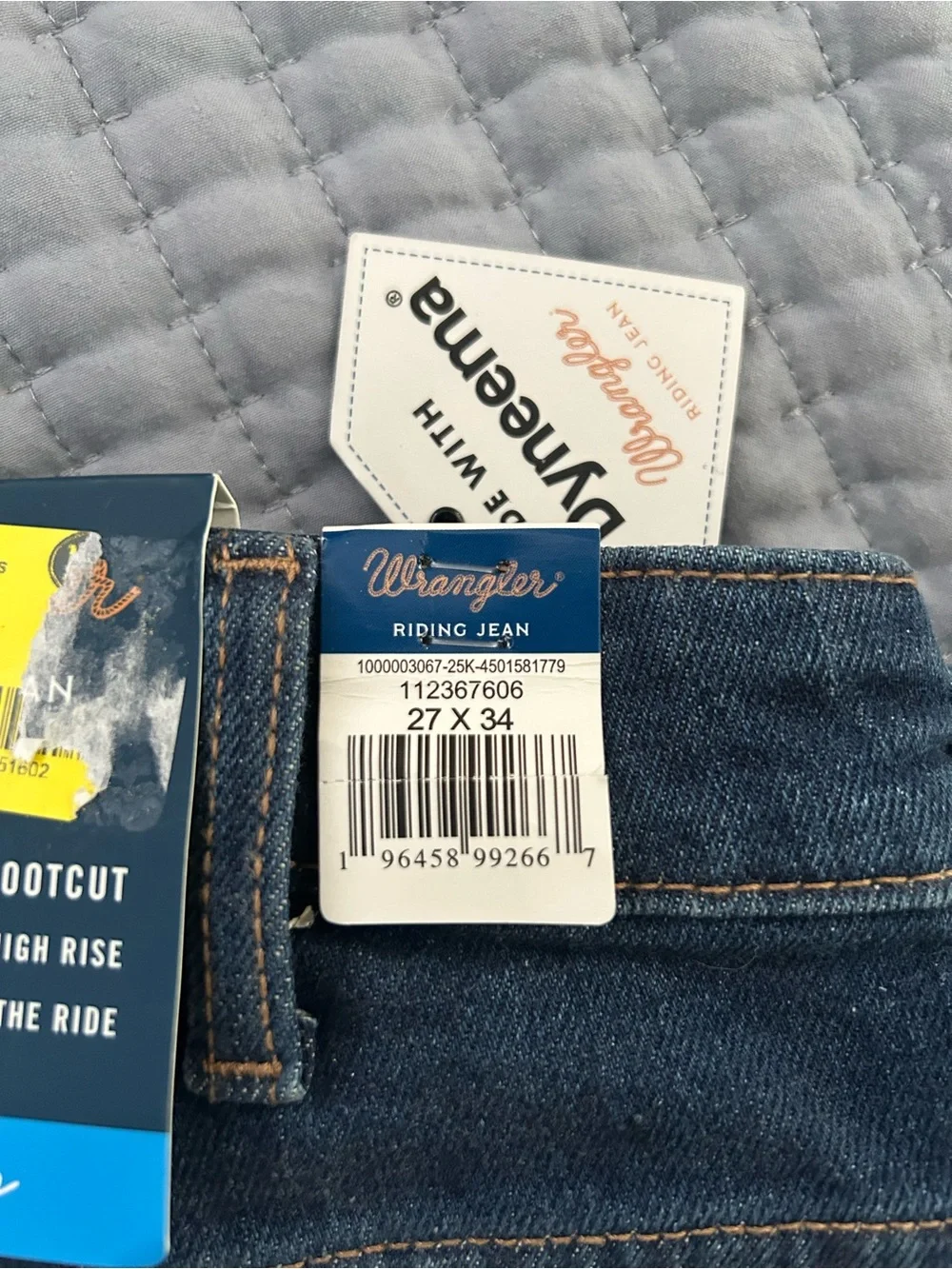 NEW- Women’s Wrangler Rodeo Riding Jeans - Bootcut High Rise 27x34- NEW - Picture 4 of 4